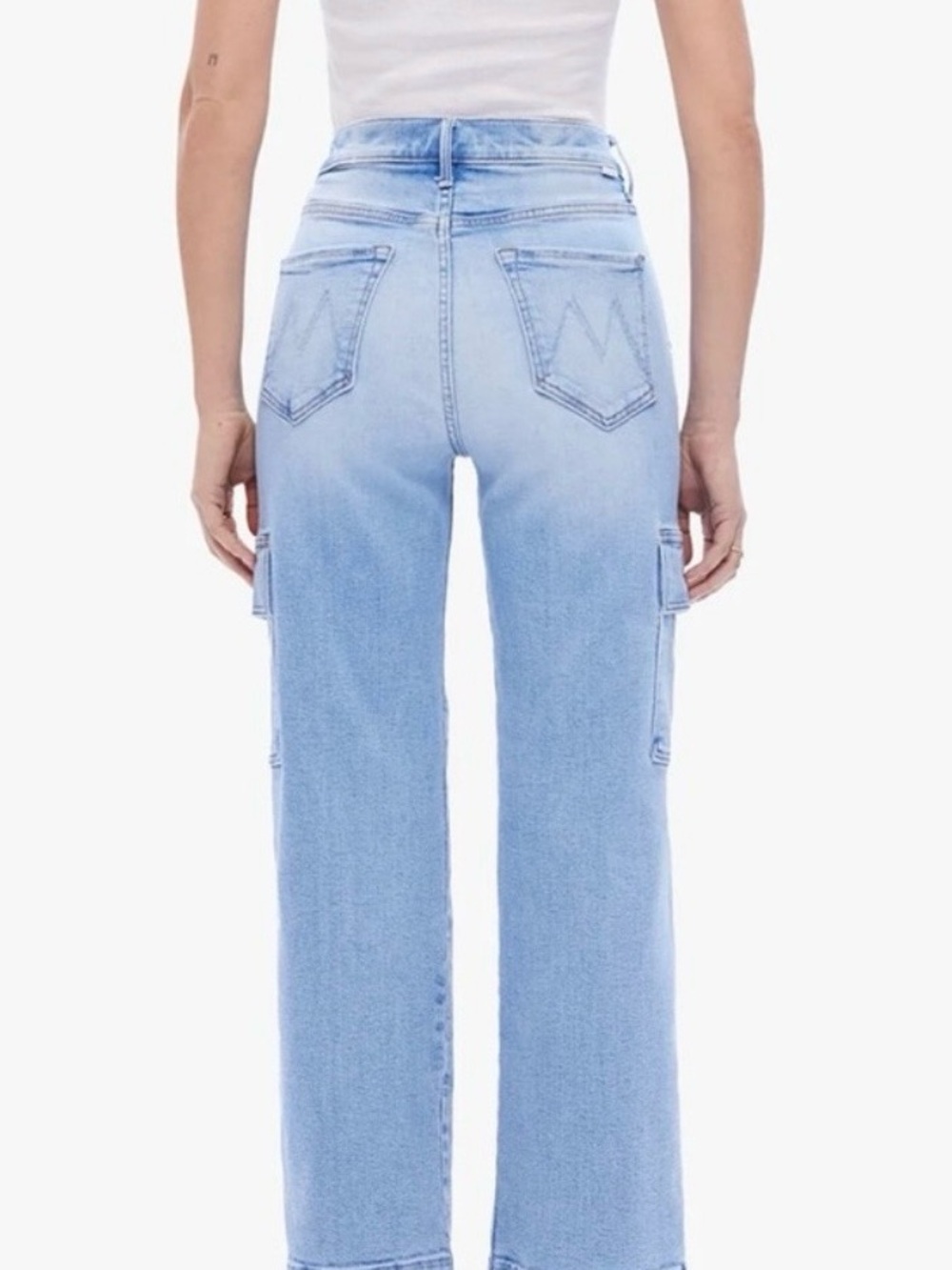 MOTHER The Straight Up Rambler cargo ankle jeans size 28 - Picture 3 of 8